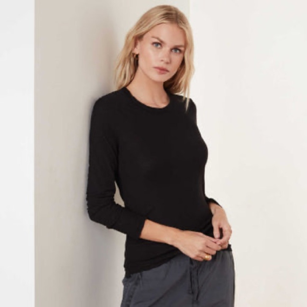 Black James Perse Long Sleeve Shirt